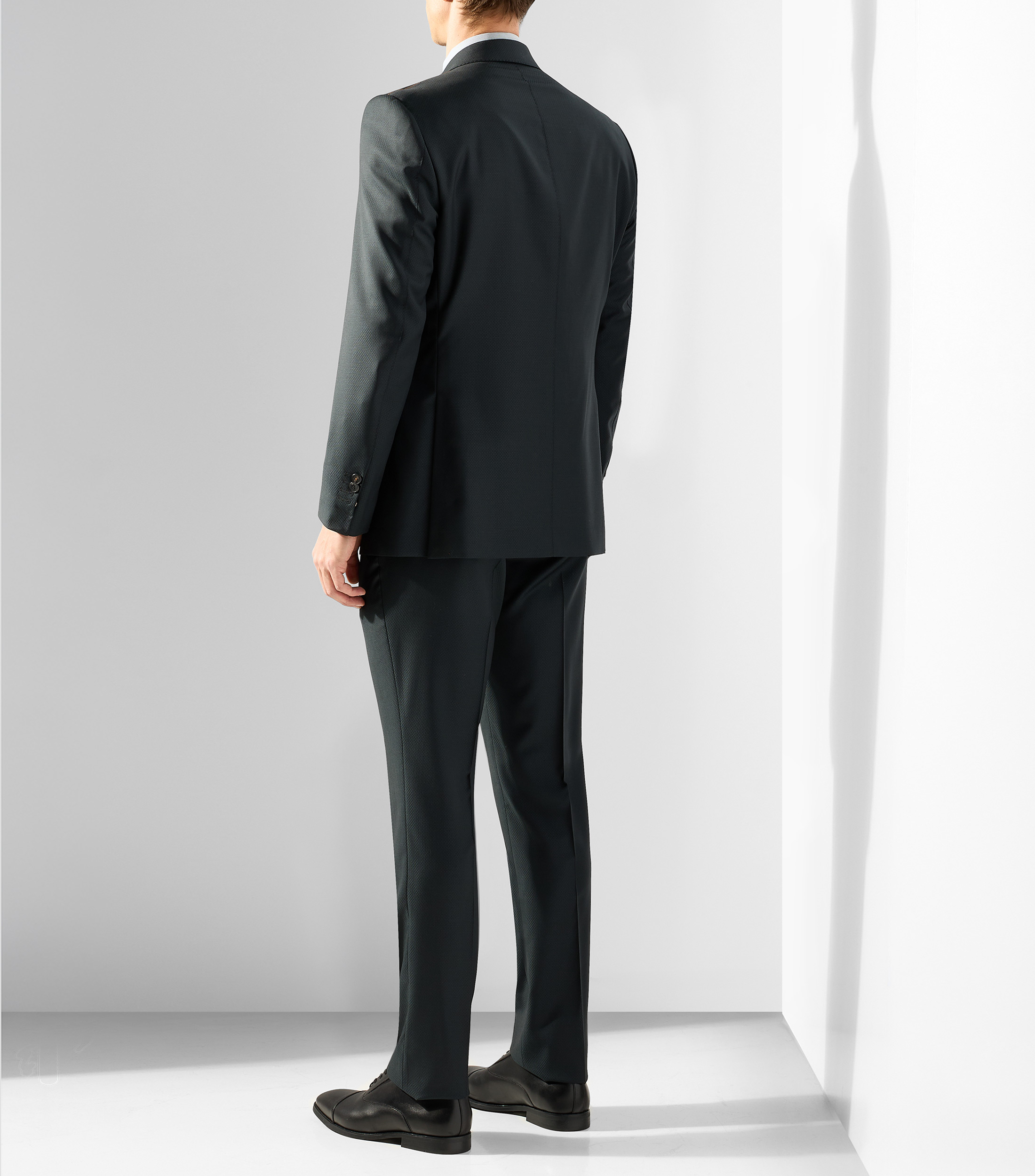 Traje de lana corte regular fantasía Hombre